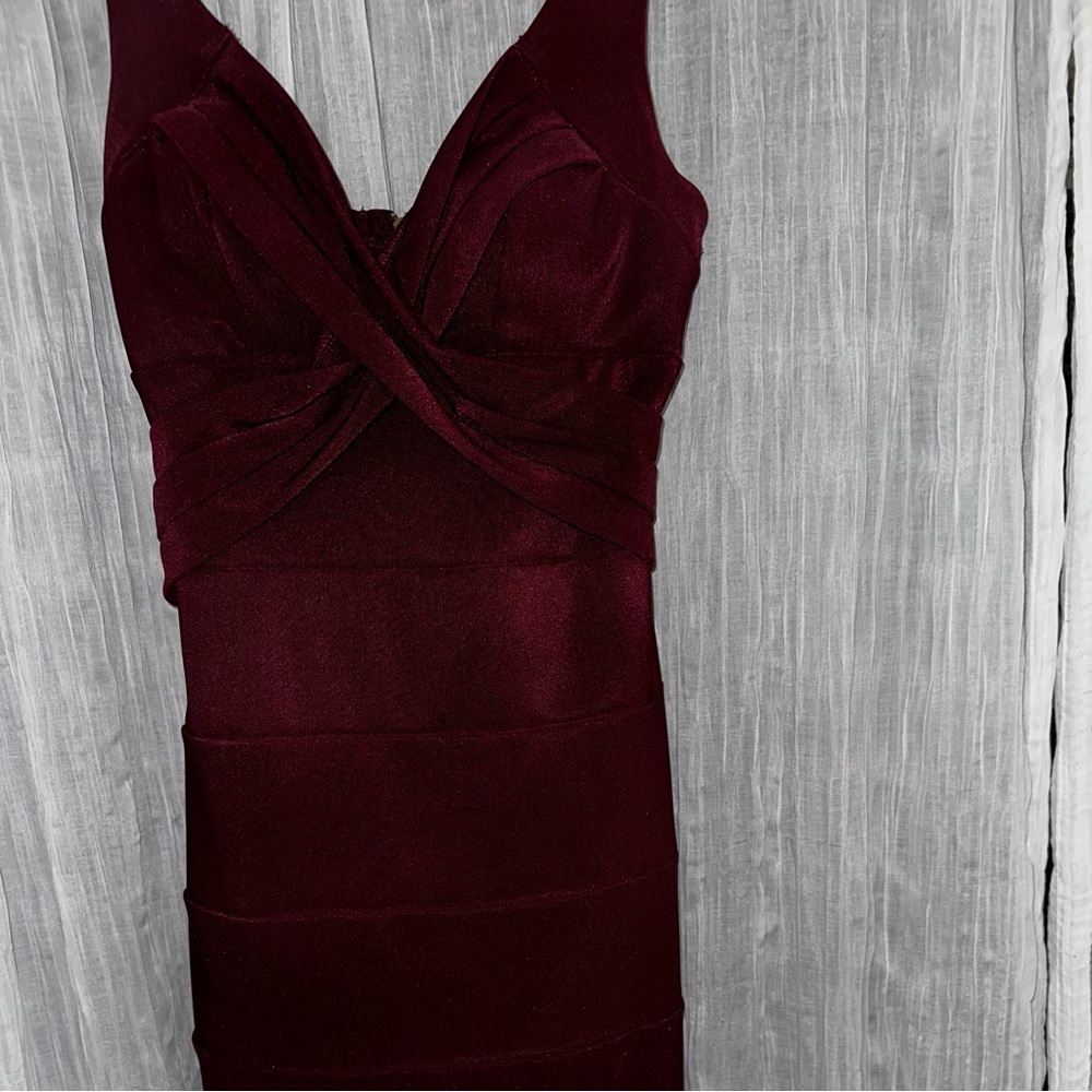 Burgundy semi formal dress